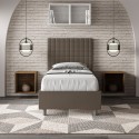 Eenpersoonskinderbed met opbergruimte 80x190 modern kunstleder Sunny S Voorraad
