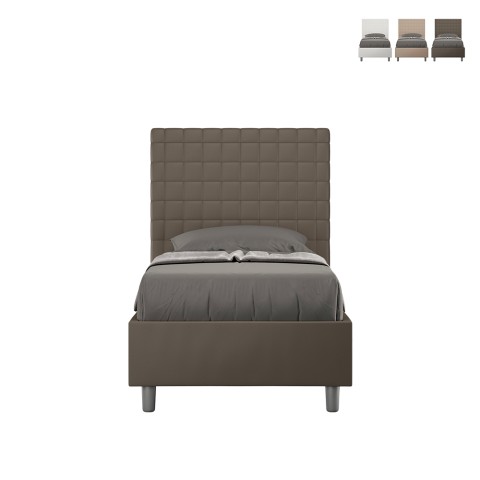 Eenpersoonsbed met opbergruimte 100x200 lattenbodem slaapkamer Sunny S2 Aanbieding