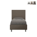 Eenpersoonsbed met opbergruimte 100x200 lattenbodem slaapkamer Sunny S2 Aanbieding
