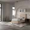 Eenpersoonsbed met opbergruimte 100x200 lattenbodem slaapkamer Sunny S2 