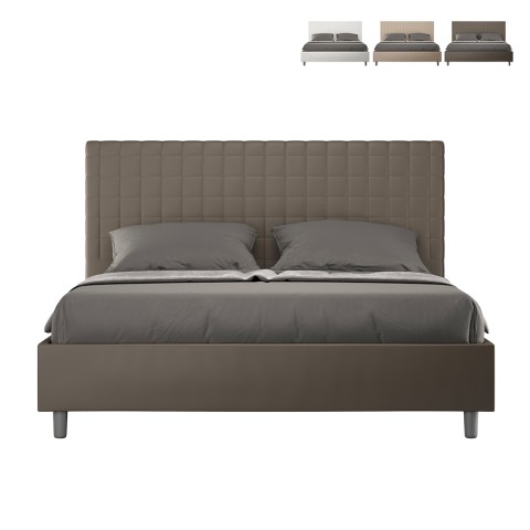 Tweepersoonsbed met opbergruimte 170x190 modern kunstleer Sunny M2 Aanbieding
