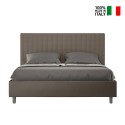 Tweepersoonsbed 170x200 met opbergruimte, modern kunstleer, Sunny M3 Keuze