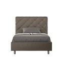 Gestoffeerd twijfelaar bed 120x200 Frans met opbergruimte Priya P1 Model